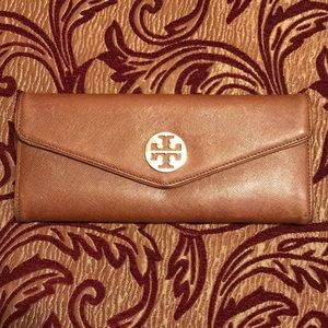 Tory Burch big brown wallet